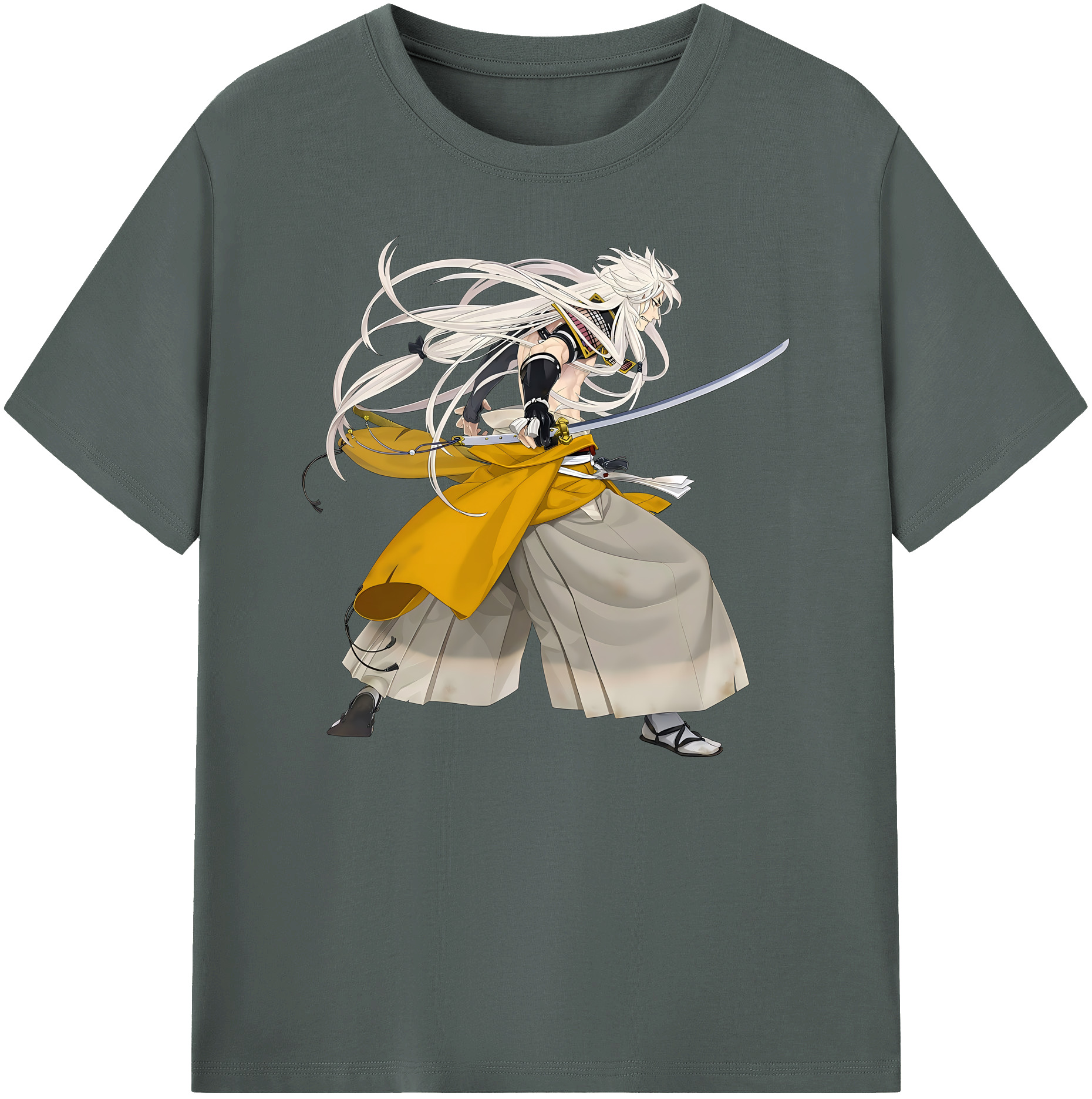 （画像用） 刀剣乱舞 Touken Ranbu 綿100％ メンズ半袖Tシャツ｜肌触りやわらか＆通気性